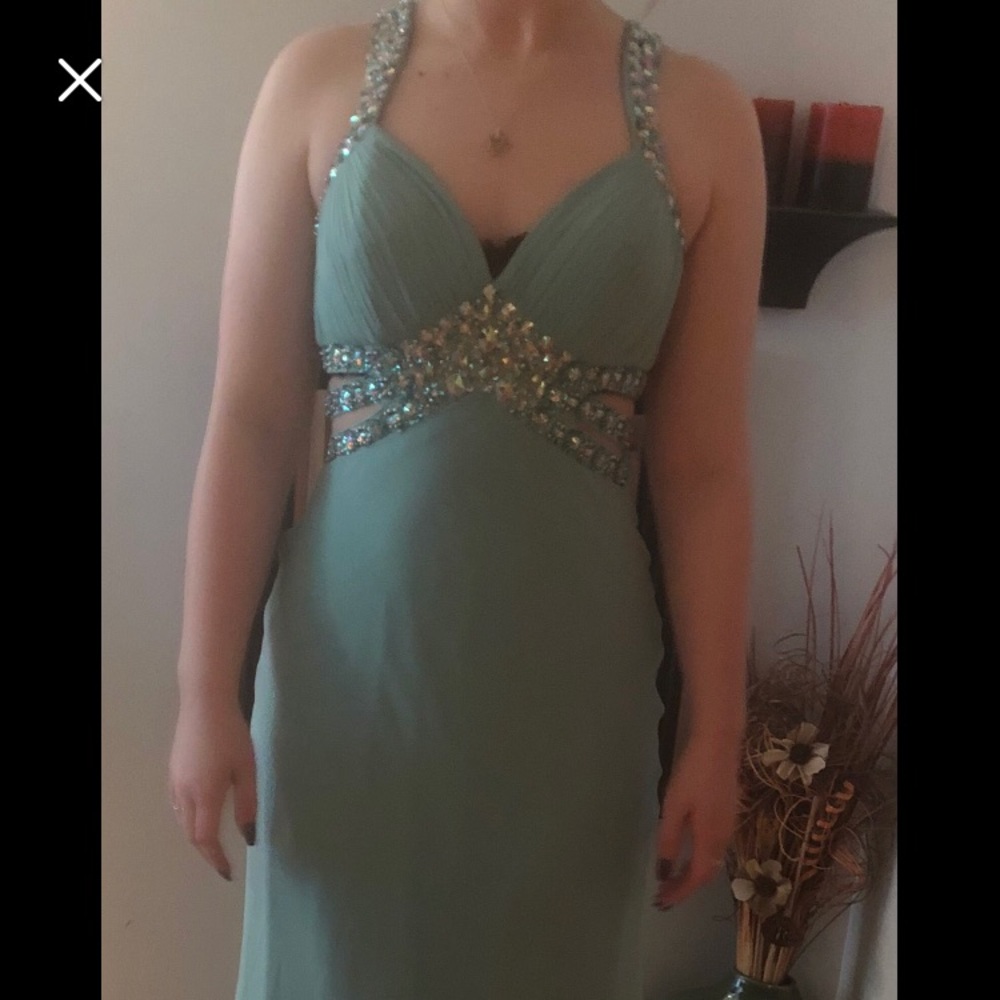 Teal dress